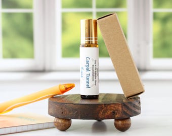 Carpal Tunnel Essential Oil Blend, Gift For Office Worker Typist, Essential Oil For Wrist And Palm, Natural Vegan Oil For Carpal Tunnel