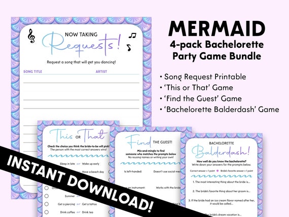 Bachelorette Party Game Printable BUNDLE Balderdash This - Etsy