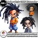 Cute Hiphop Style Chibi Clipart Rap Hip Hop Style Characters Clipart ...