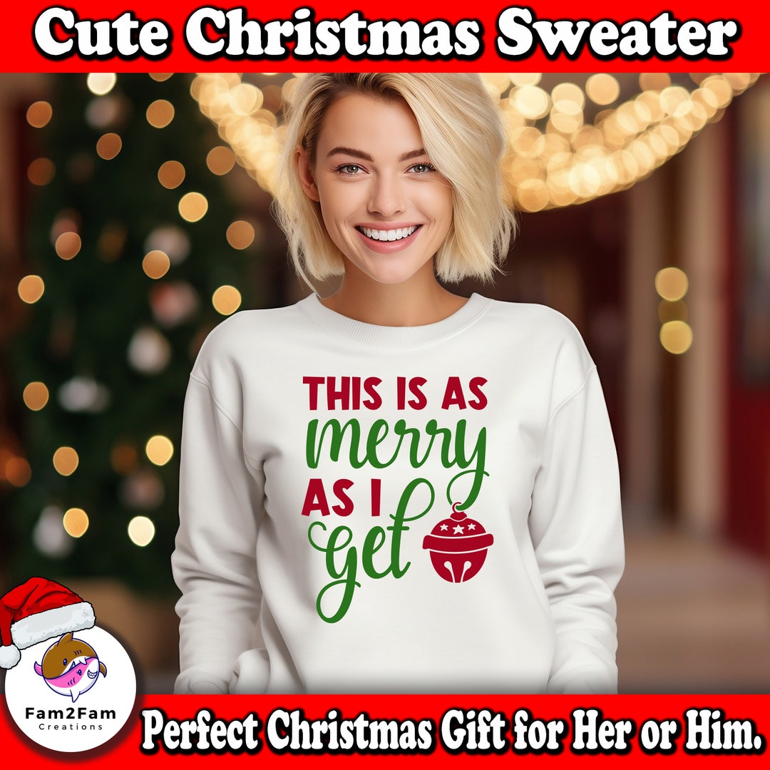 Hallmark Christmas Sweater Cute Christmas Sweater Funny Etsy