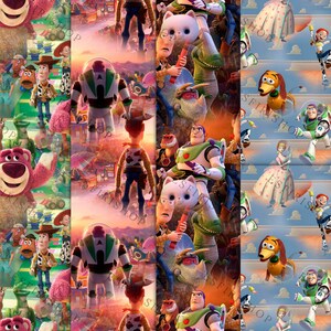 Toy Story Seamless Pattern: 12x12 Digital Paper (300 Dpi) - Etsy