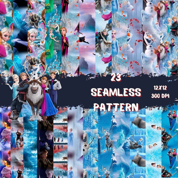 SEAMLESS PATTERN! Frozen, Frozen paper, Frozen digital paper, paper, digital paper,seamless file. 12x12 inches