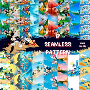MOTIF SANS SOUDURE ! Été, papier d'été, papier numérique d'été, papier, papier numérique, papier sans couture
