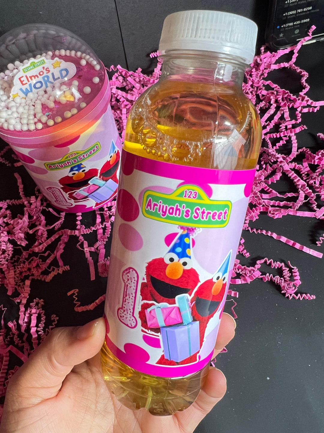 Elmo Sesame Place Apple Juice Etsy