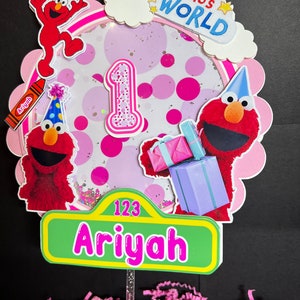 Decoración para Tarta Elmo Barrio Sésamo