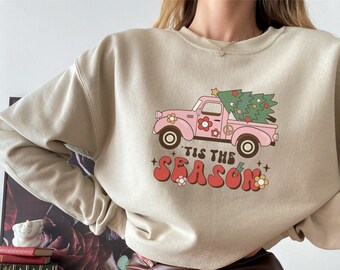 Camisa del árbol de Navidad / Sudadera navideña / Suéter de Navidad vintage / Sudadera de temporada