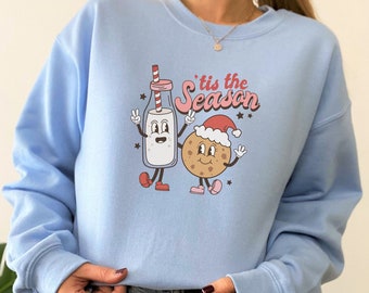 Tis The Season Sudadera navideña Suéter de galletas navideñas