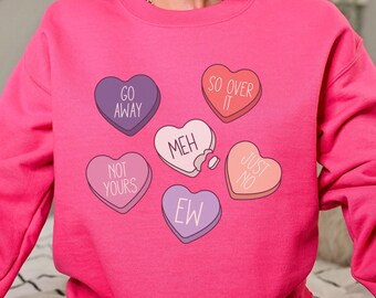 Sudadera anti Día de San Valentín / Sudadera divertida del Día de San Valentín / Regalo del Día de San Valentín / Día de Galentinos