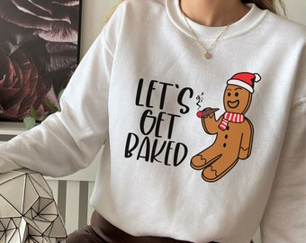 Sudadera Divertida de Navidad / Stoner Christmas / Suéter de Navidad de Cannabis / Regalo Secreto de Santa / Navidad Traviesa / Suéter de Navidad Sucia