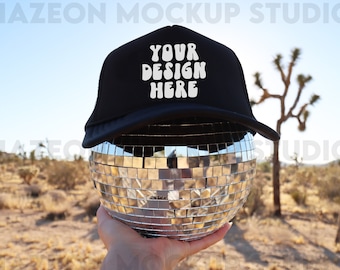 Otto Cap Trucker Hat Mockup Black Hat Mock Beach Hat Trucker Hat Cap Mockup Baseball Cap Mockup Mesh Cap Mockup Trendy Western Mockup