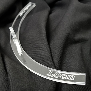 Tailor Ruler for allowances rounded 1 cm with a handle, Fashion Ruler & Seam Allowance Tool - Perfect Gift for Sewing Enthusiasts