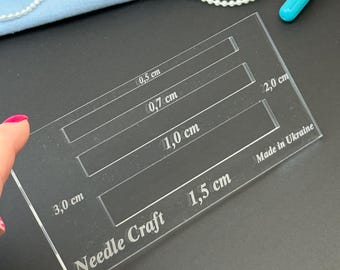 Regla de costura 6 en 1 para margen de costura, mini guía para dobladillo, accesorio de medición para sastres, accesorios de costura para costureras.