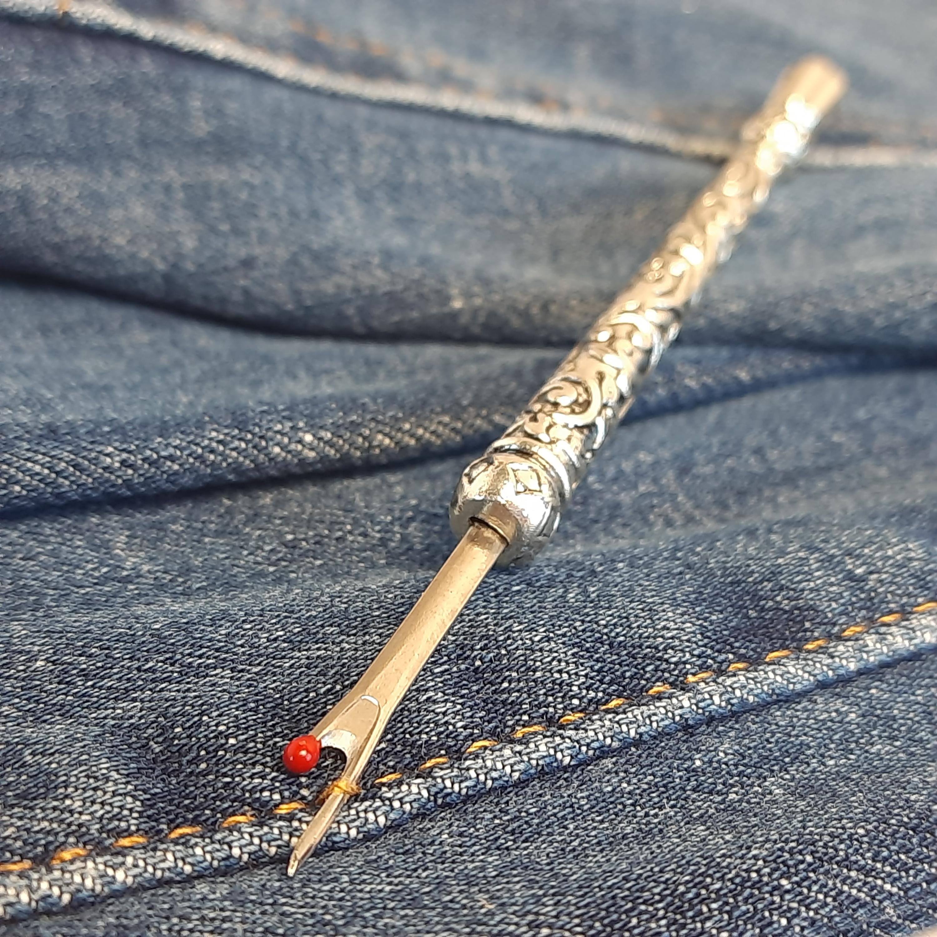 Vintage Style Seam Ripper, Elegant Silver Sewing Tool (12cm) - UK Vintage Style Seam Ripper, Elegant Silver Sewing Tool (12cm) - UK