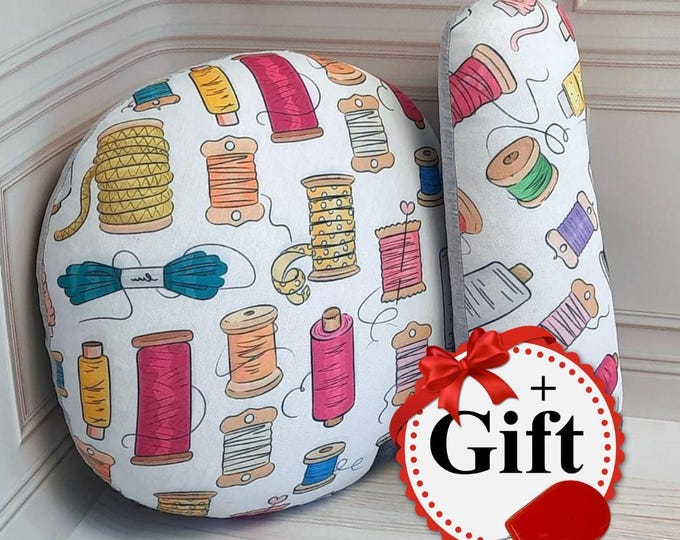 Tailor's Ham Set, Pressing Tools, Dressmaker Cushion, Sleeve Roll, Sewing Supplies, Ironing Aid, Handmade Tailor Gift