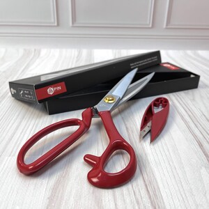 Sewing Set: Professional Tailor Scissors 10 Inch for Cutting Fabric and Leather Heavy Duty, Scissors Thread Snipper Sewing Accessories