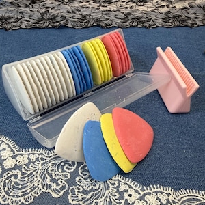 Juego de tizas de sastre, marcadores triangulares para tela y sacapuntas