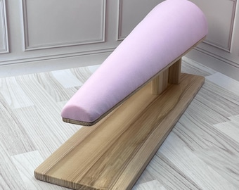 Handmade Pink Tailor Pressing Board, Conical Sleeve Ironing Station