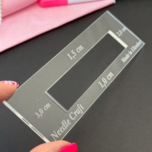 Acryl Nahtlineal, 4 in 1 Nähmaß Lineal, Schneider Messwerkzeug, Saumführung, Zubehör für Näherinnen