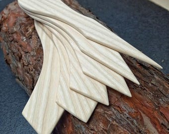 Ash Wood Corner and Edge Shapers, Quilting Point Turner Tools, Set of 6
