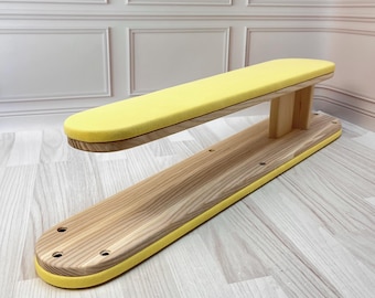 Handmade Ash Wood Sleeve Board, Yellow Cotton Pressing Tool