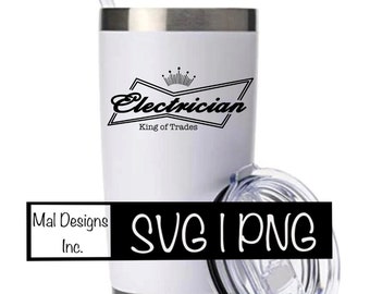 Professional King of Trades Electrician SVG - Digital Download for Cricut and Silhouette