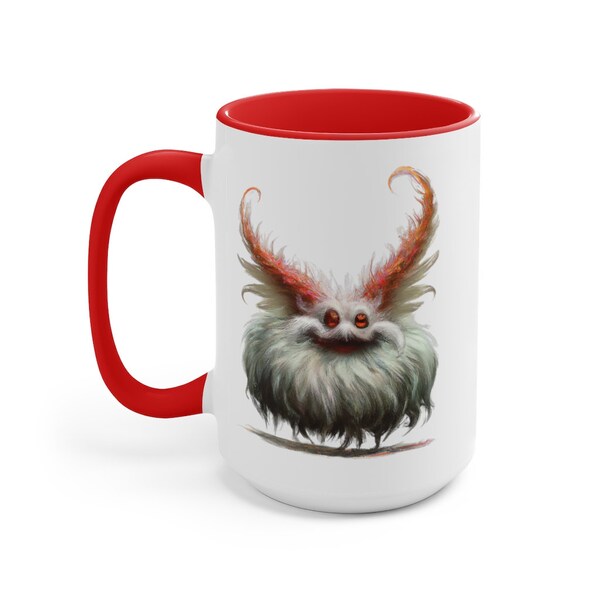 Monster Coffee Mug | Ceramic Mug | Weird Coffee Cup | Creature Mug | Weirdcore Mug | Cute Monster Cup