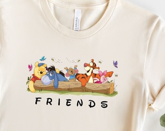 Winnie The Pooh Friends Shirt Hoodie Sweatshirt, Winnie The Pooh Friends Shirt, Winnie the Pooh Theme Disney Family Shirt
