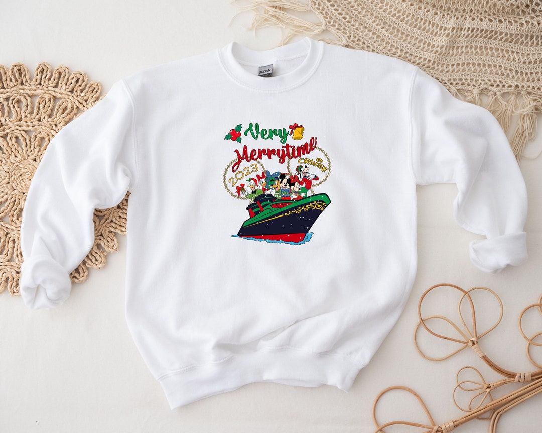 Christmas Cruise 2023 Shirt, Disney Very Merrytime 2023 Cruise Shirt Hoodie Sweatshirt, Mickey