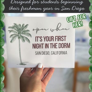 Open When Letters for College Freshman | San Diego Student Care Package (Physical Kit)