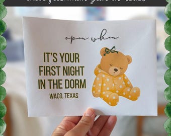 Open When Letters voor eerstejaars studenten | Waco Student Care Package (fysieke kit)