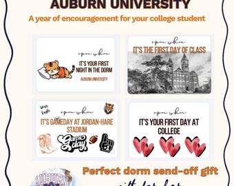 Cartas para abrir cuando sea necesario para un estudiante de la Universidad de Auburn / 70 preguntas (Descarga imprimible)