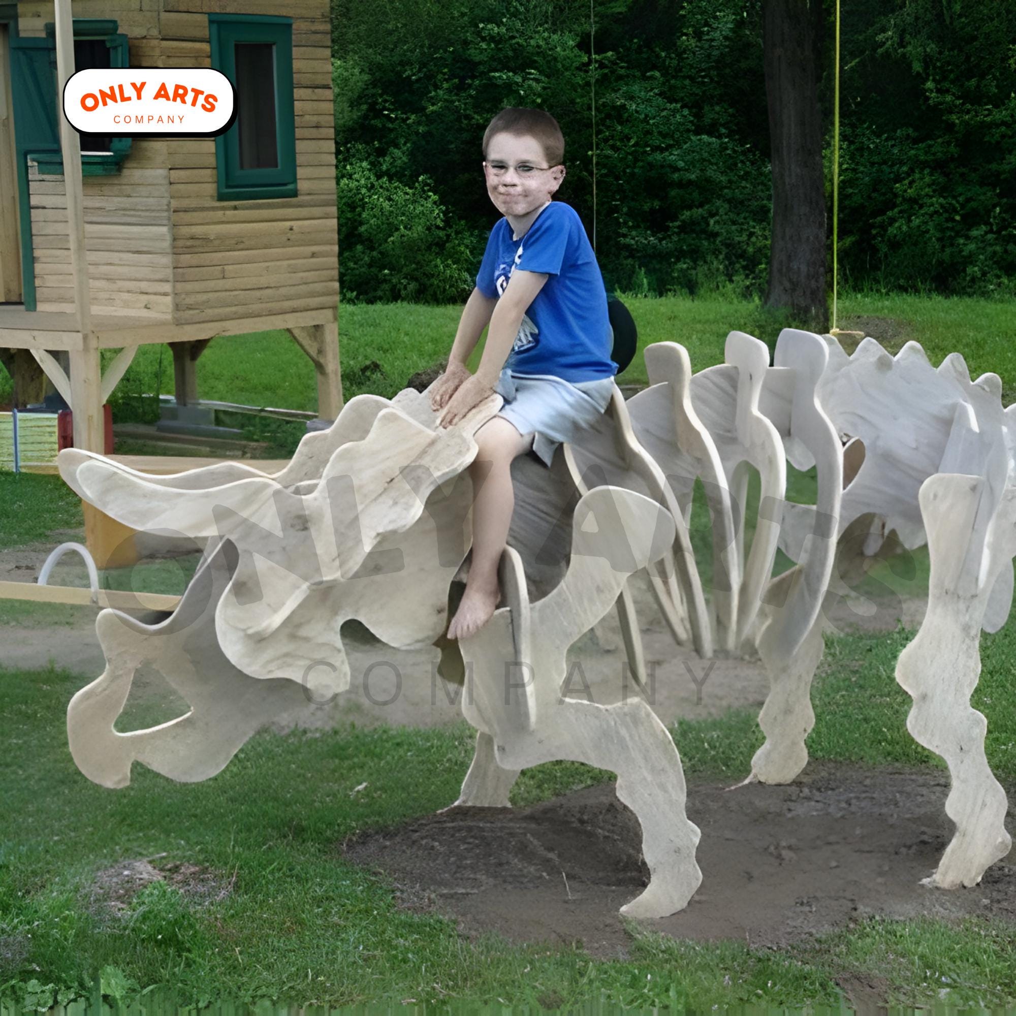 Laser Cut Wooden Triceratops 3D Puzzle SVG | DIY Dinosaurs Model | CNC ...