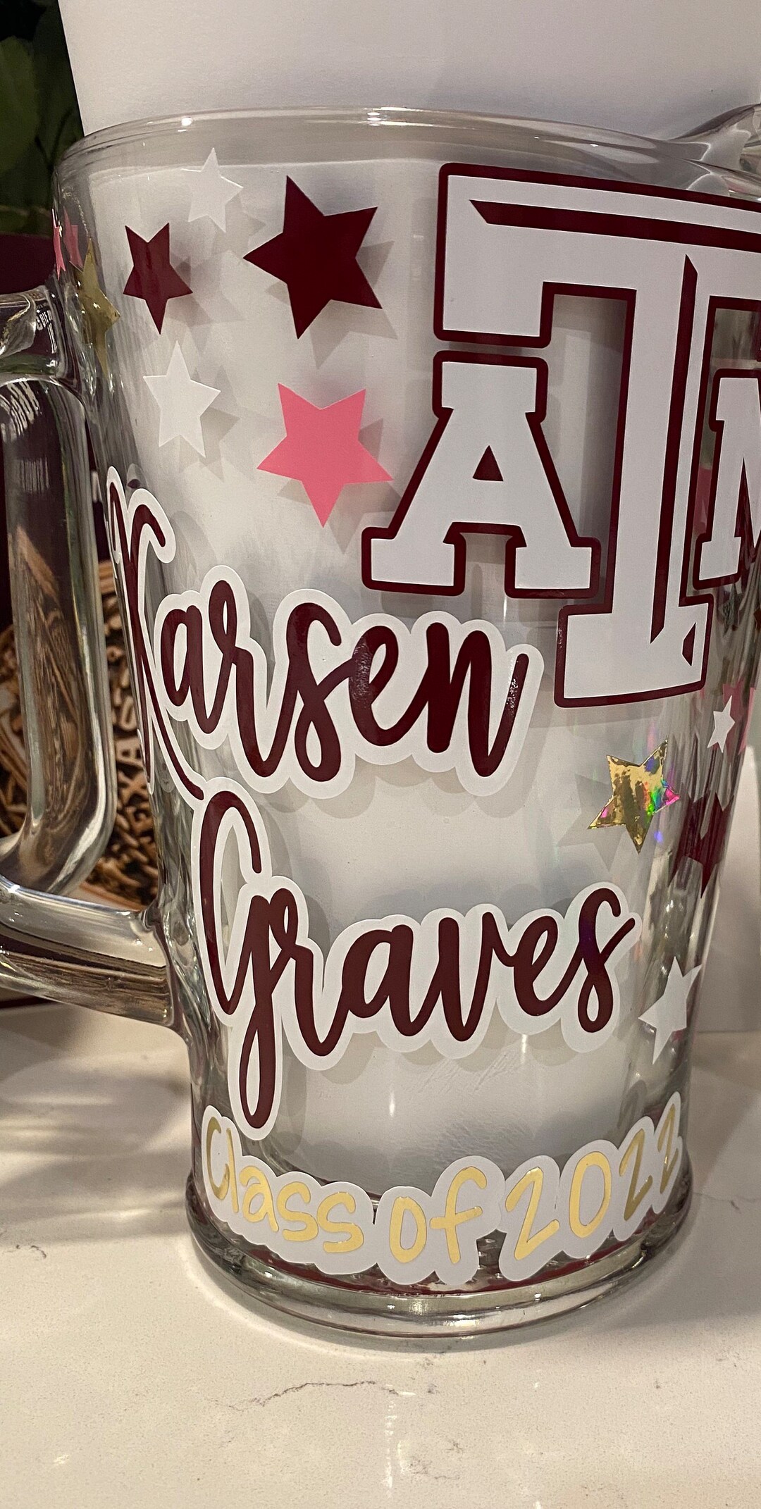 aggie-ring-dunk-pitcher-personalized-etsy