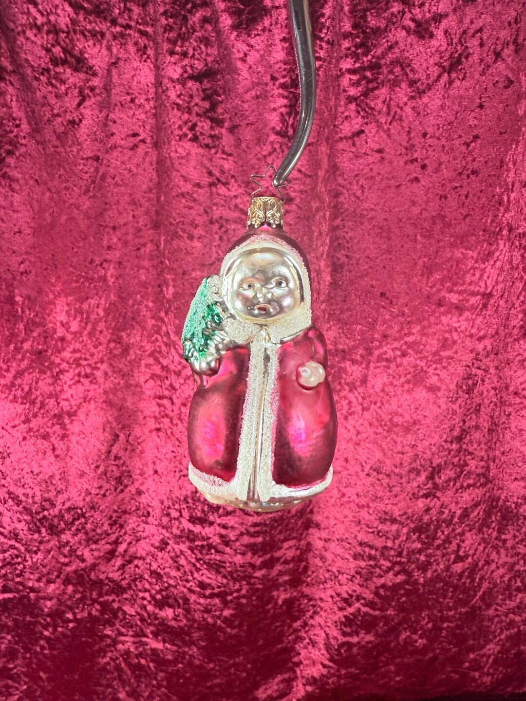 Vintage Christmas - Handblown Glass Ornament - Old World Santa - Inge ...