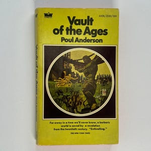 Vintage Science Fiction Fantasy Paperback - Vault of the Ages - Poul Anderson - 1969 Camelot Edition