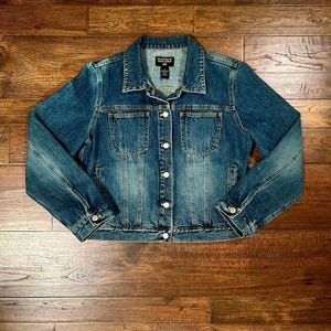 Ralph Lauren 90s Flag Denim Jacket - Etsy