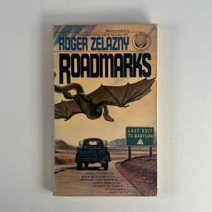 Vintage Paperback - Roadmarks - Roger Zelazny - 1983 Del Rey Fourth Printing