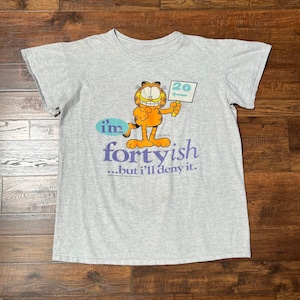 Vintage Clothing - T-Shirt - Garfield I’m Fortyish  - 1978 United Features Syndicate - 2X-Large