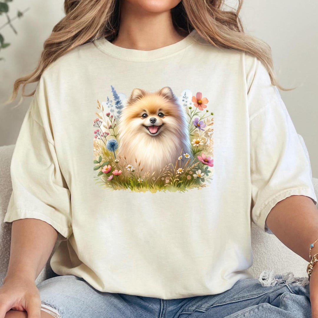 Pomeranian Knitting T-Shirt