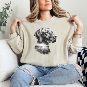 Vizsla Sweatshirt, Hungarian Vizsla Sweater, Vizsla Mama Sweatshirt, Vizsla Dad Crewneck, Gift for Vizsla Owner, Gift for Vizsla Lover