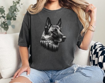 Comfort Colors Belgian Malinois T-Shirt, Belgian Malinois TShirt, Malinois Mama Shirt, Malinois Dad Shirt, Gift for Belgian Malinois Owner