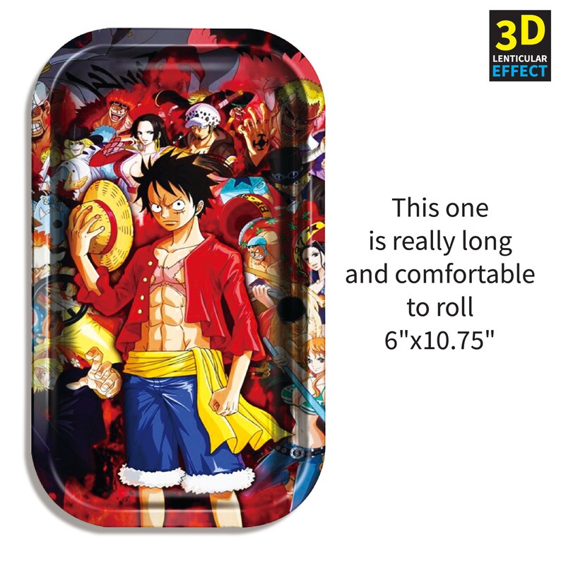 One Piece Monkey D. Luffy Rolling Tray Lid 3D Etsy