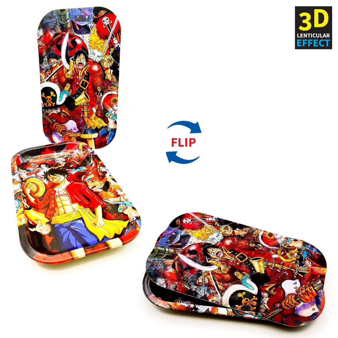 One Piece Monkey D. Luffy Rolling Tray Lid 3D Etsy