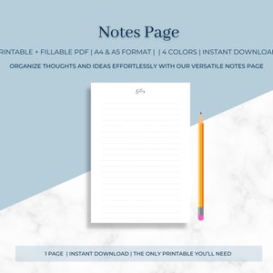 Notes Page