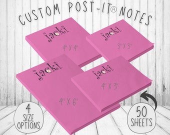 Notas adhesivas personalizadas de margaritas rosas, bloc de notas bonito, notas adhesivas, notas adhesivas personalizadas