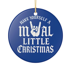 Rock and Roll Christmas Ornament - Metal Christmas Gift