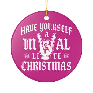 Rock Music Christmas Ornament: Ceramic Holiday Tree Decor