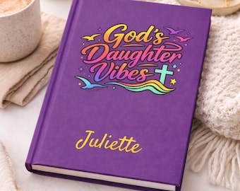 Christian Prayer Journal for Women, Daughter of God Notebook, Bible Study Journal, Faith Gift for Her, Inspirational Christian Gift