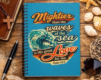 Bible Study Spiral Notebook ruled journal | Scripture Study Notes