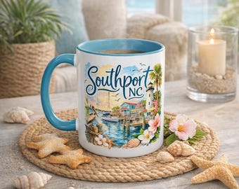 Southport NC Coffee Mug - Souvenir Mug